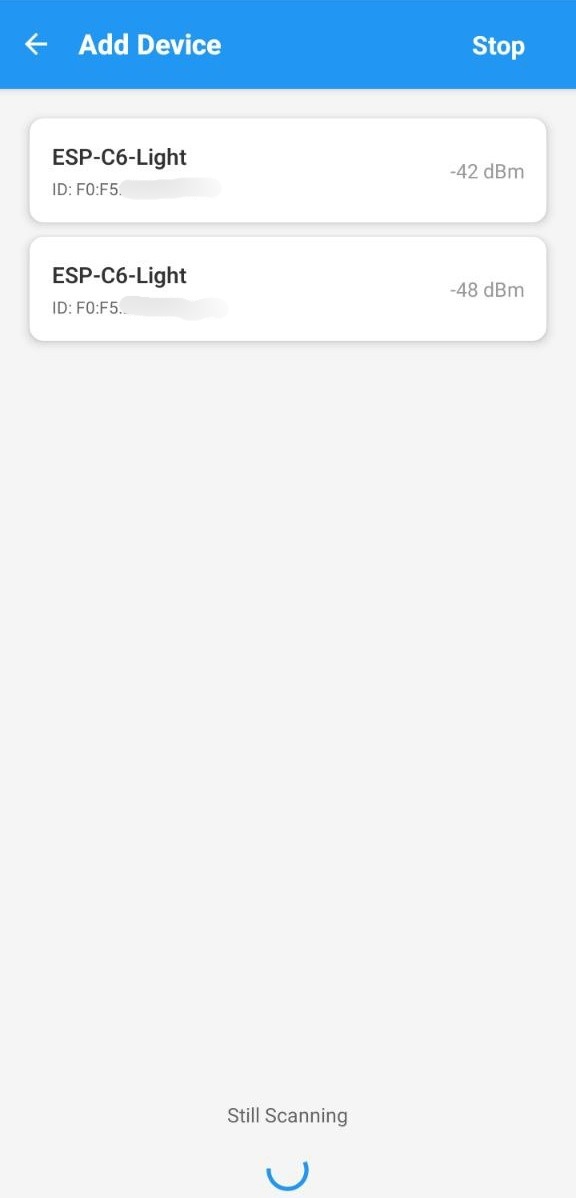 Web UI for LED control